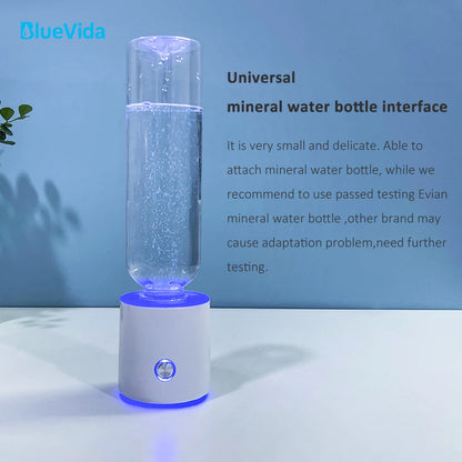 High Hydrogen Water Bottle Generator